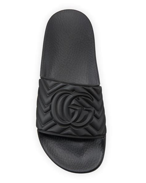 gucci flat pursuit rubber sandals|Gucci snakeskin sandals.